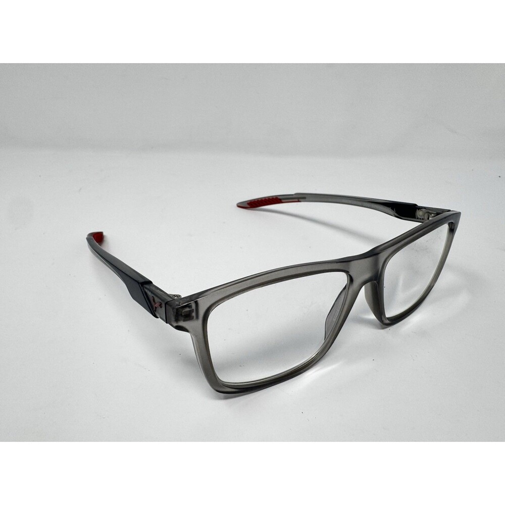 Puma PU0361OCS 001 Gray Clear Red Eyeglass Frames 57-16-145 - Picture 4 of 10